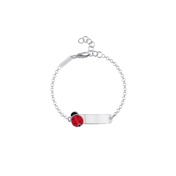 Bracciale Coccinella Con Targhetta Incidibile - Ladybug-Tag