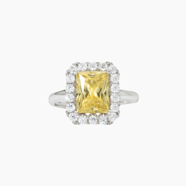 Anello In Argento Con Zircone Lemon Desiderio Infinito