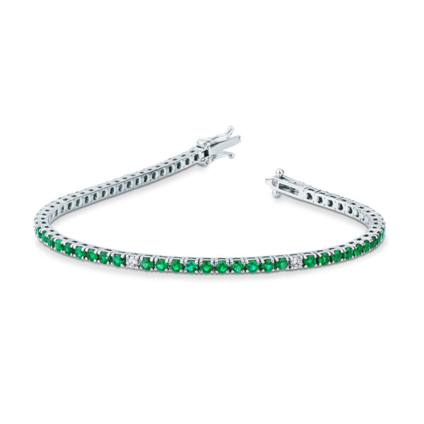 Bracciale Tennis Smeraldi e Diamanti - Mirco Visconti